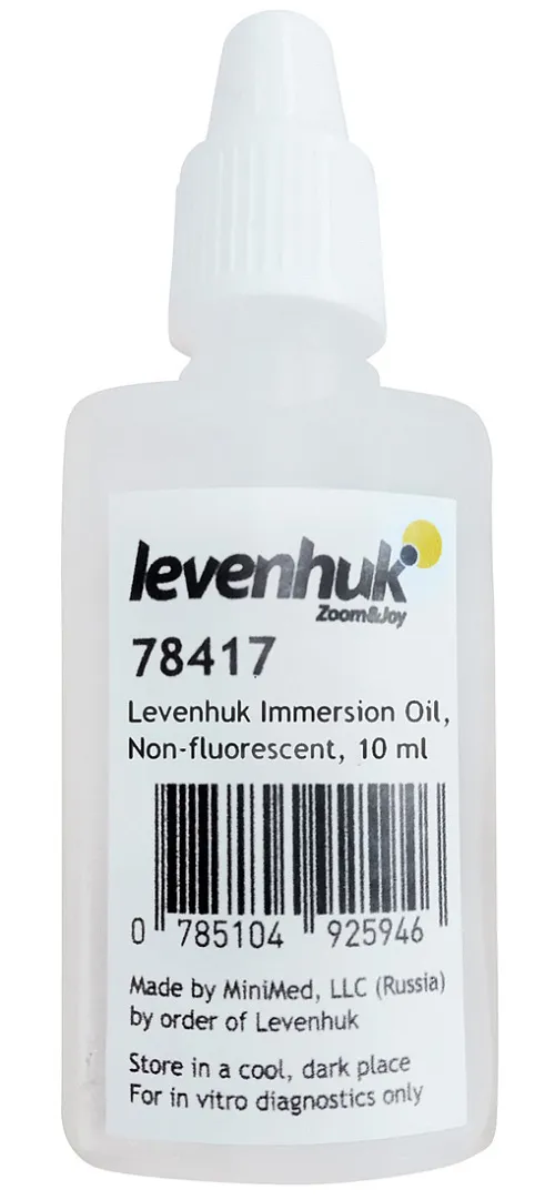 фотография Имерсионно масло Levenhuk, нефлуоресцентно, 10 ml