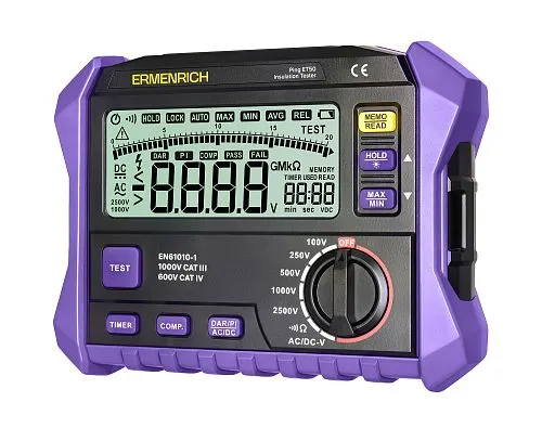 картинка Тестер на изолацията Ermenrich Ping ET50,  1