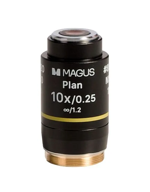 картинка Обектив MAGUS 10PL60V Plan 10х/0,25 ∞/1,2 H 60 mm,  1