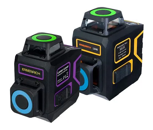 изображение Лазерен нивелир Ermenrich PRO LV40, черен,  1