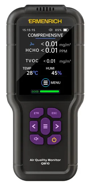 фотография Монитор за качество на въздуха Ermenrich QM10,  1