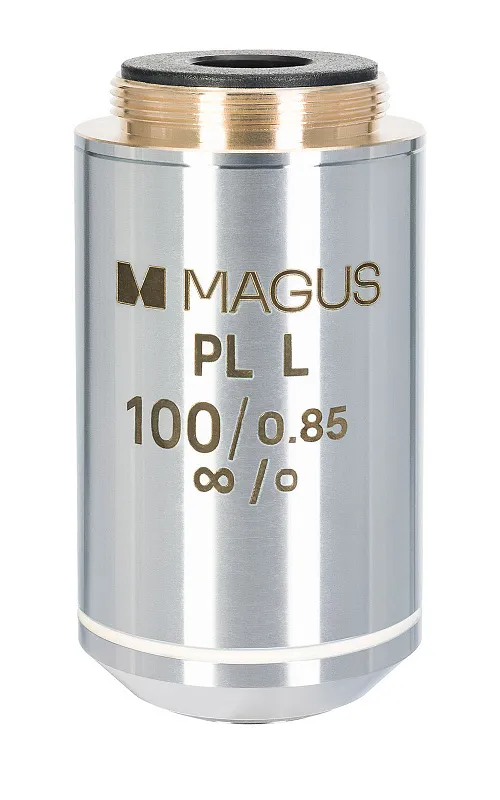 изображение Обектив MAGUS 100PLL 100х/0,85 Plan L WD 0,40 mm