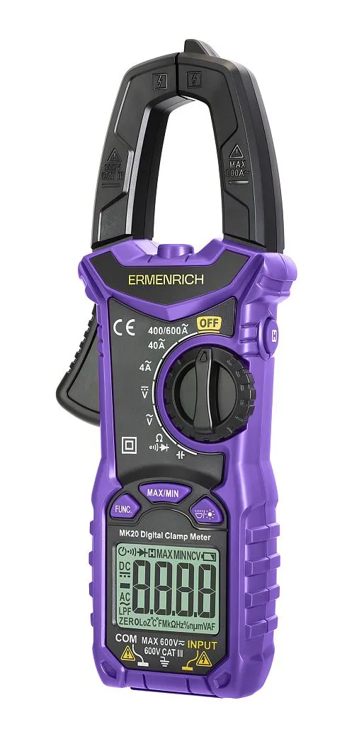 картинка Цифрови амперметър клещи Ermenrich Ping MK20,  1