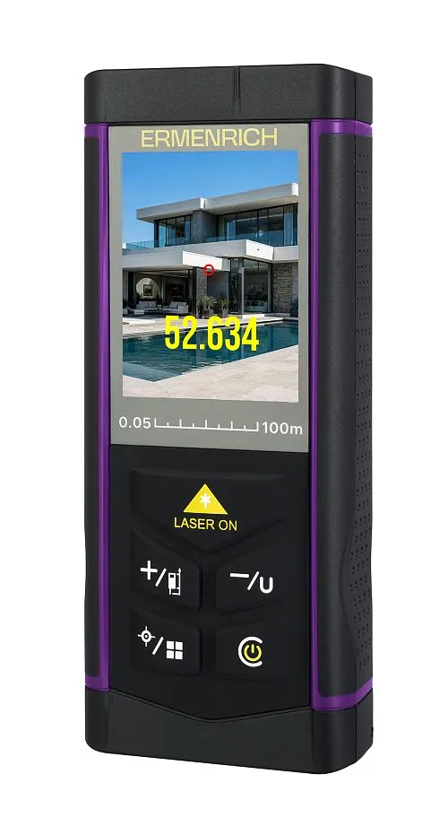 снимка Лазерен измерител Ermenrich PRO LR100, с камера,  1
