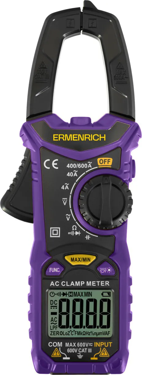 картинка Цифрови амперметър клещи Ermenrich Ping MK20,  1
