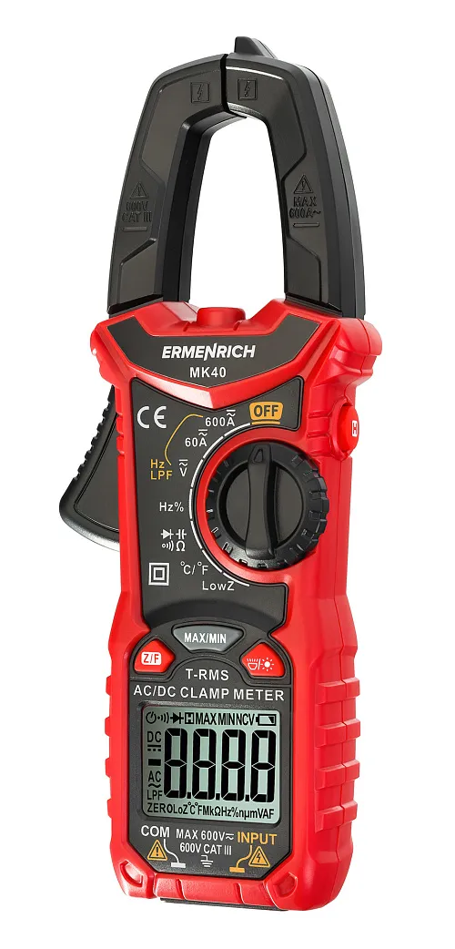 снимка Цифрови амперметър клещи Ermenrich Ping MK40