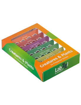 фотография Комплект подготвени проби от живи същества и растения Levenhuk LabZZ CP24