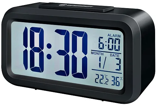 фотография Будилник Bresser MyTime Duo LCD, черен