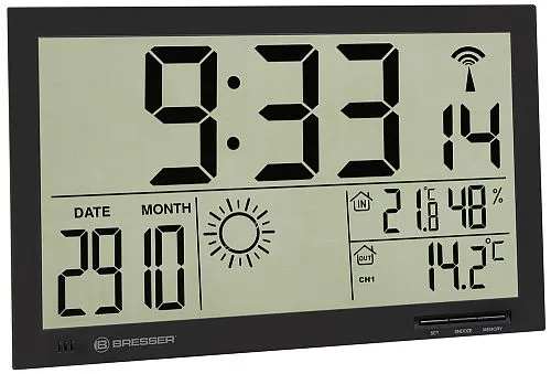 изображение Стенен часовник Bresser MyTime Jumbo LCD,  1