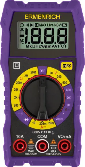 снимка Цифров мултиметър Ermenrich Zing TC07,  1