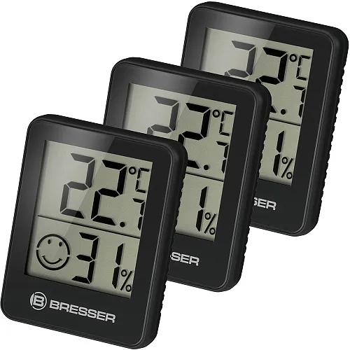изображение Хигроиндикатор Bresser Temeo, комплект от 3 части, черен