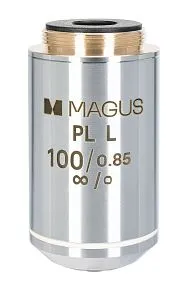 изображение Обектив MAGUS 100PLL 100х/0,85 Plan L WD 0,40 mm