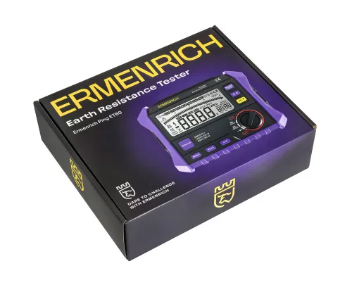изображение Тестер за съпротивлението на заземяването Ermenrich Ping ET60,  9
