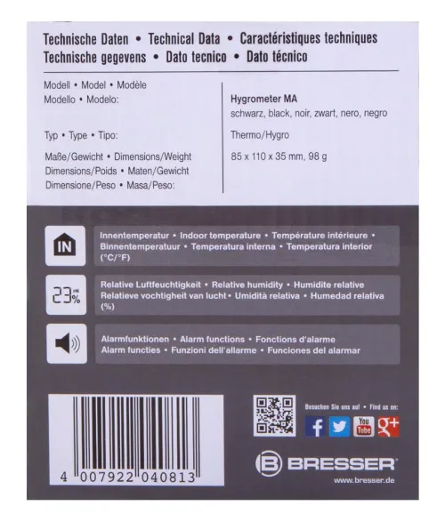 фотография Влагомер Bresser Mould Alert, черен,  10