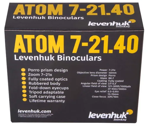 картинка Бинокъл Levenhuk Atom 7–21x40,  12