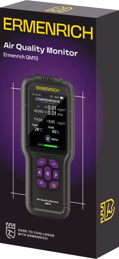 фотография Монитор за качество на въздуха Ermenrich QM10,  2