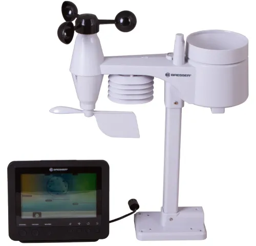 снимка Метеорологична станция Bresser Wi-Fi 5-в-1 с цветен дисплей, черна,  7