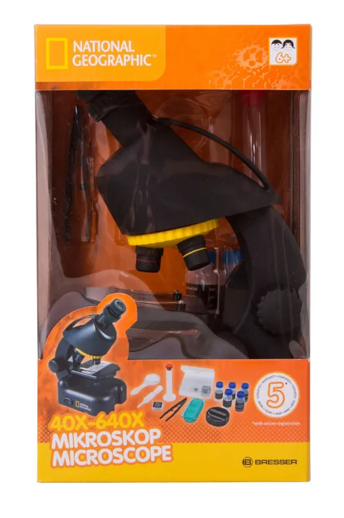 изображение Микроскоп Bresser National Geographic 40–640x с адаптер за смартфон,  8