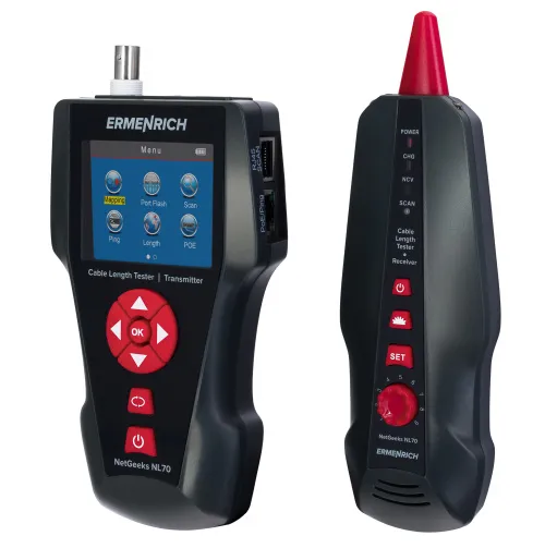 картинка Тестер за дължина на кабели Ermenrich NetGeeks NL70,  4
