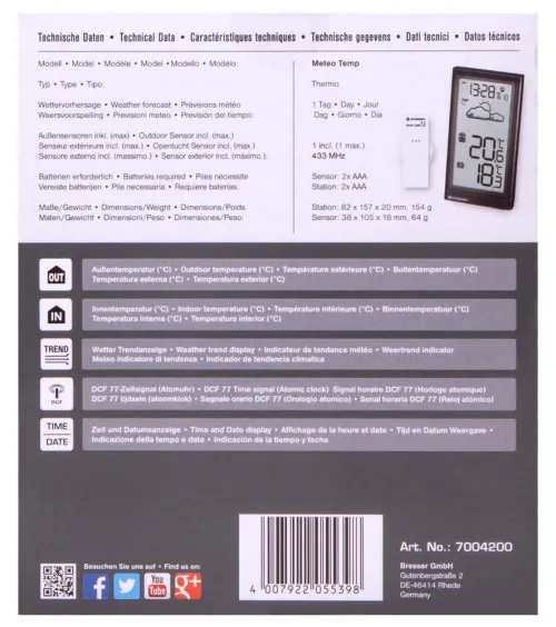 фотография Метеорологична станция Bresser Temp,  10