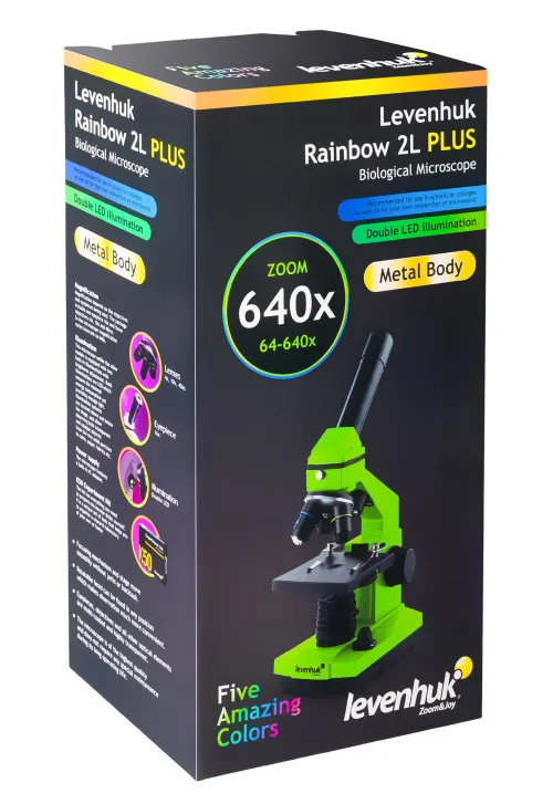 картинка Микроскоп Levenhuk Rainbow 2L PLUS,  14