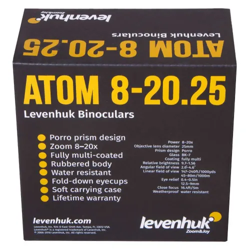 фотография Бинокъл Levenhuk Atom 8–20x25,  12