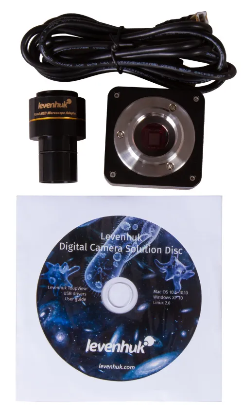 изображение Цифров тринокулярен микроскоп Levenhuk MED D20T,  11