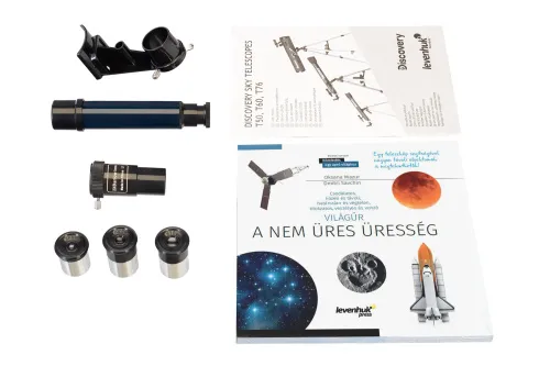 фотография Телескоп Levenhuk Discovery Sky T76 с книга,  3