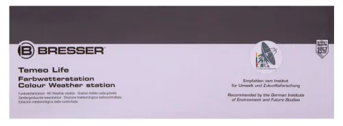 снимка Метеорологична станция Bresser Temeo Life с цветен дисплей черна,  12