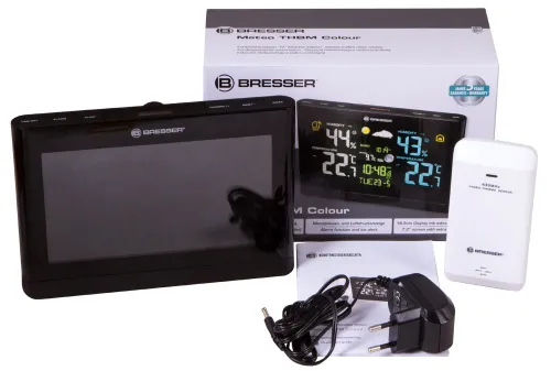 картинка Метеорологична станция Bresser с цветен дисплей, черна,  2