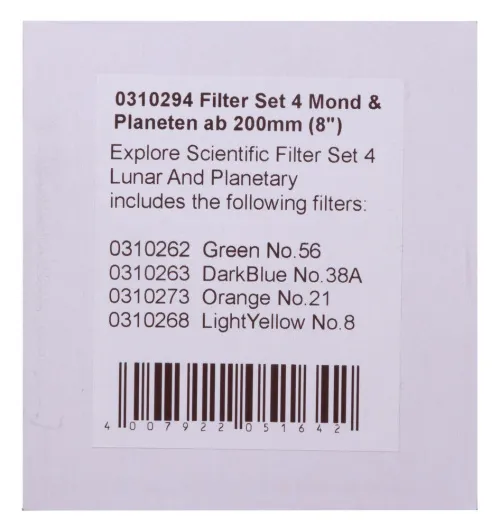 снимка Комплект филтри Explore Scientific N4,  6