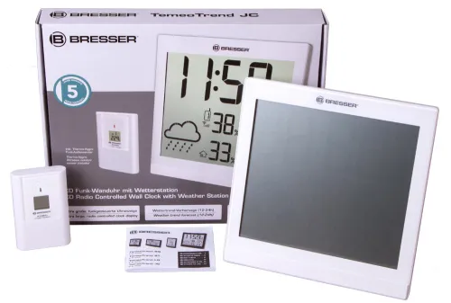 снимка Mетеорологична станция Bresser TemeoTrend JC LCD RC, бяла,  2