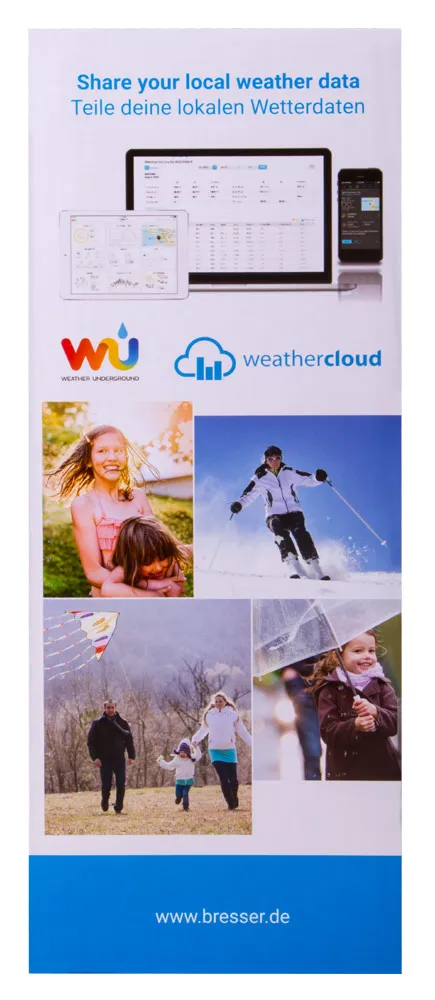 снимка Метеорологична станция Bresser Wi-Fi 5-в-1 с цветен дисплей, черна,  14