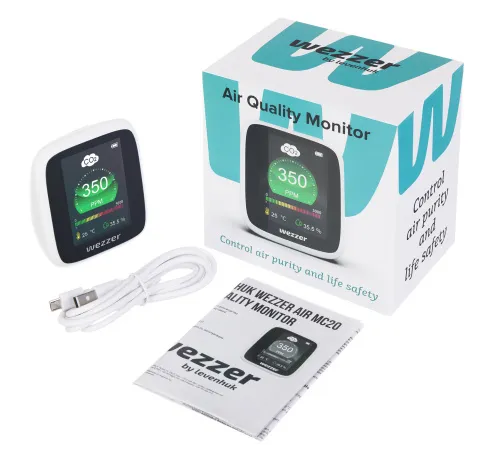 снимка Монитор за качество на въздуха Levenhuk Wezzer Air MC20,  2