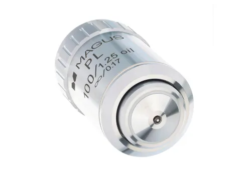 фотография Планахроматичен обектив с корекция до безкрайност MAGUS MP100 OIL 100x/1,25 ∞/0,17,  3