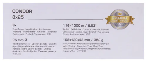 фотография Бинокъл Bresser Condor UR 8x25,  16