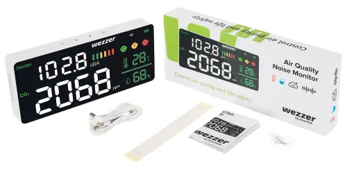фотография Монитор за качество на въздуха и шум Levenhuk Wezzer Air PRO CN20,  2