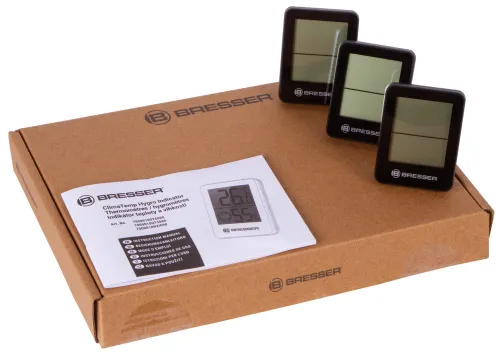 изображение Хигроиндикатор Bresser Temeo, комплект от 3 части, черен,  6