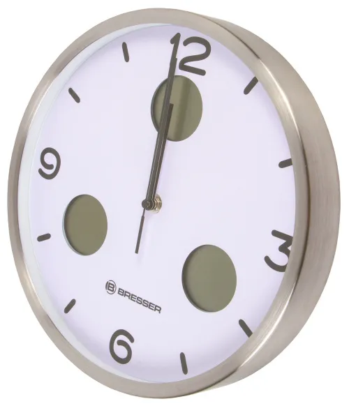 снимка Стенен часовник термо/хигро Bresser Bresser Optus MyTime Bresser MyTime io NX 30 cm, бял,  6