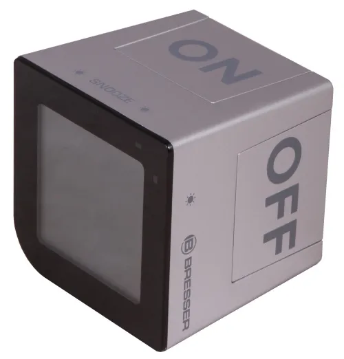 снимка Настолен будилник Bresser FlipMe Alarm Clock, сребрист,  4