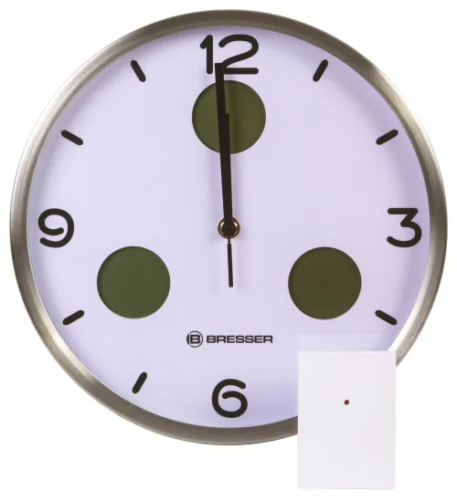 снимка Стенен часовник термо/хигро Bresser Bresser Optus MyTime Bresser MyTime io NX 30 cm, бял,  2
