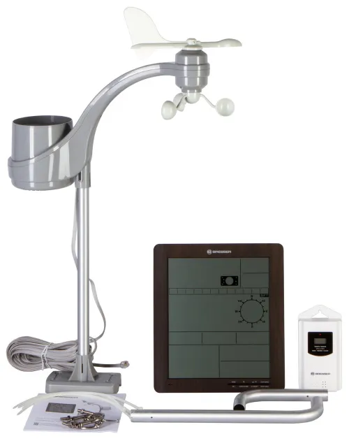 картинка Метеорологична станция Bresser ClimaTemp XXL с дървен дизайн,  2