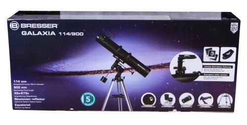 фотография Телескоп Bresser Galaxia 114/900 с адаптер за смартфон,  11