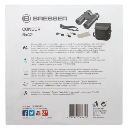 картинка Бинокъл Bresser Condor UR 8x42,  14