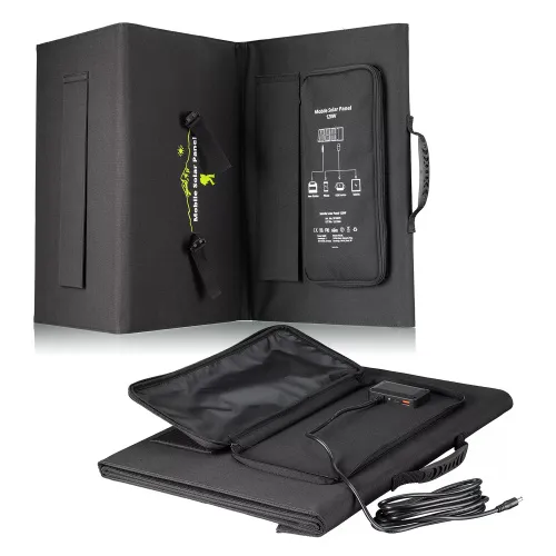 изображение Мобилно слънчево зарядно устройство Bresser 120 вата с USB,  8