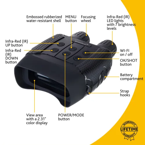 картинка Цифров бинокъл за нощно виждане Levenhuk Halo 13X Wi-Fi,  13