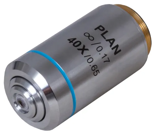 снимка Планахроматичен обектив с корекция до безкрайност Levenhuk MED 40x,  2