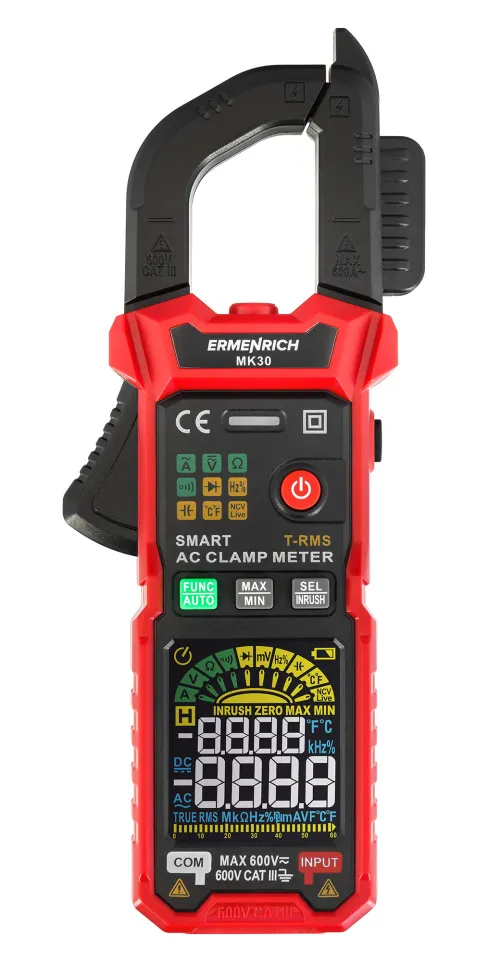 картинка Цифрови амперметър клещи Ermenrich Ping MK30,  3
