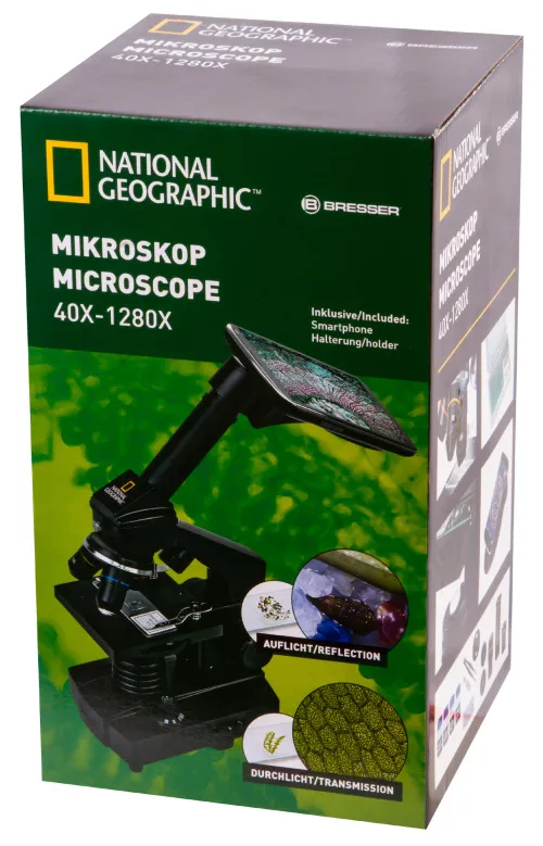 картинка Микроскоп Bresser National Geographic 40x–1280x с адаптер за смартфон,  18