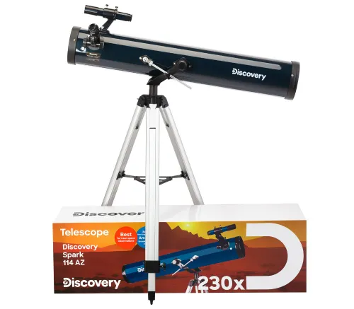 картинка Телескоп Levenhuk Discovery Spark 114 AZ с книга,  2